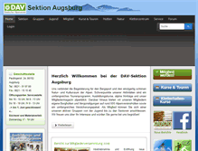 Tablet Screenshot of dav-augsburg.de